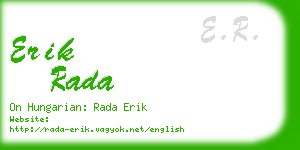 erik rada business card